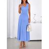 imagePRETTYGARDEN Womens Summer Casual Dresses 2026 Spring Sleeveless V Neck Midi Business Work A Line Pleated Cocktail DressLight Blue