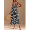 imagePRETTYGARDEN Womens Summer Dresses 2026 Spring Sleeveless Spaghetti Straps Casual Midi Dress Polka Dot Smocked Beach SundressBlack