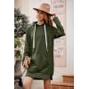 imagePRETTYGARDEN Sweatshirt for Women 2026 Fall Oversized Pullover Long Sleeve Casual Hoodie Dress Kangaroo Pocket Winter ClothesArmy Green