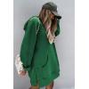 imagePRETTYGARDEN Sweatshirt for Women 2026 Fall Oversized Pullover Long Sleeve Casual Hoodie Dress Kangaroo Pocket Winter ClothesDark Green