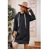 imagePRETTYGARDEN Sweatshirt for Women 2026 Fall Oversized Pullover Long Sleeve Casual Hoodie Dress Kangaroo Pocket Winter ClothesDark Grey