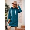 imagePRETTYGARDEN Sweatshirt for Women 2026 Fall Oversized Pullover Long Sleeve Casual Hoodie Dress Kangaroo Pocket Winter ClothesLake Blue