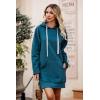 imagePRETTYGARDEN Sweatshirt for Women 2026 Fall Oversized Pullover Long Sleeve Casual Hoodie Dress Kangaroo Pocket Winter ClothesLake Blue
