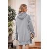 imagePRETTYGARDEN Sweatshirt for Women 2026 Fall Oversized Pullover Long Sleeve Casual Hoodie Dress Kangaroo Pocket Winter ClothesLight Grey