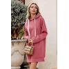 imagePRETTYGARDEN Sweatshirt for Women 2026 Fall Oversized Pullover Long Sleeve Casual Hoodie Dress Kangaroo Pocket Winter ClothesPink