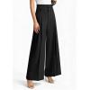 imagePRETTYGARDEN Womens Spring Wide Leg Palazzo Pants 2026 Trendy Loose Button High Waist Pleated Work Business Casual TrousersBlack