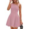 imagePRETTYGARDEN Summer Dresses for Women 2026 Elegant Classy Spring A Line Business Casual Work Graduation Cocktail Short DressDusty Pink