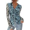 Zebra Blue Black