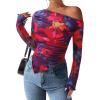 Floral Navy Red