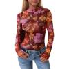 Floral Brown Orange