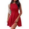 imagePRETTYGARDEN A Line Dresses for Women 2026 Elegant Classy Sleeveless Summer Short Tank Cocktail Party Spring Mini DressRed