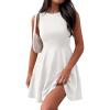 imagePRETTYGARDEN A Line Dresses for Women 2026 Elegant Classy Sleeveless Summer Short Tank Cocktail Party Spring Mini DressWhite