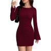 Floral Wine Red
