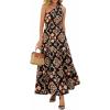 Black Multicolored Floral