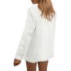 image:imagePRETTYGARDEN Blazers for Women Business Casual Outfits 2026 Spring Open Front Long Sleeve Suit Jackets Office Work BlazerWhite