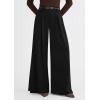 image:imagePRETTYGARDEN Womens Spring Wide Leg Trousers 2026 High Elastic Waist Loose Pleated Long Flowy Palazzo Work Pants with PocketsBlack
