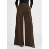 image:imagePRETTYGARDEN Womens Spring Wide Leg Trousers 2026 High Elastic Waist Loose Pleated Long Flowy Palazzo Work Pants with PocketsBrown