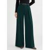 image:imagePRETTYGARDEN Womens Spring Wide Leg Trousers 2026 High Elastic Waist Loose Pleated Long Flowy Palazzo Work Pants with PocketsDark Green