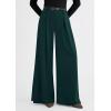 image:imagePRETTYGARDEN Womens Spring Wide Leg Trousers 2026 High Elastic Waist Loose Pleated Long Flowy Palazzo Work Pants with PocketsDark Green