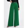 image:imagePRETTYGARDEN Womens Spring Wide Leg Trousers 2026 High Elastic Waist Loose Pleated Long Flowy Palazzo Work Pants with PocketsGreen