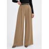 image:imagePRETTYGARDEN Womens Spring Wide Leg Trousers 2026 High Elastic Waist Loose Pleated Long Flowy Palazzo Work Pants with PocketsKhaki