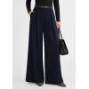 image:imagePRETTYGARDEN Womens Spring Wide Leg Trousers 2026 High Elastic Waist Loose Pleated Long Flowy Palazzo Work Pants with PocketsNavy