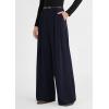 image:imagePRETTYGARDEN Womens Spring Wide Leg Trousers 2026 High Elastic Waist Loose Pleated Long Flowy Palazzo Work Pants with PocketsNavy