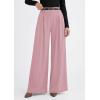 image:imagePRETTYGARDEN Womens Spring Wide Leg Trousers 2026 High Elastic Waist Loose Pleated Long Flowy Palazzo Work Pants with PocketsPink