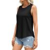image:imagePRETTYGARDEN Womens Summer Tops 2026 Spring Fashion Sleeveless Tank Tops Casual Loose Fit Shirts Beach Vacation ClothesBlack