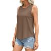 image:imagePRETTYGARDEN Womens Summer Tops 2026 Spring Fashion Sleeveless Tank Tops Casual Loose Fit Shirts Beach Vacation ClothesKhaki
