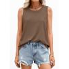 image:imagePRETTYGARDEN Womens Summer Tops 2026 Spring Fashion Sleeveless Tank Tops Casual Loose Fit Shirts Beach Vacation ClothesKhaki
