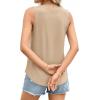 image:imagePRETTYGARDEN Womens Summer Tops 2026 Spring Fashion Sleeveless Tank Tops Casual Loose Fit Shirts Beach Vacation ClothesLight Khaki