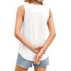 image:imagePRETTYGARDEN Womens Summer Tops 2026 Spring Fashion Sleeveless Tank Tops Casual Loose Fit Shirts Beach Vacation ClothesWhite