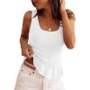 image:imagePRETTYGARDEN Sleeveless Sweater Tops for Women 2026 Spring Boho Tank Top Summer Crochet Scoop Neck Beach Vacation ClothesWhite