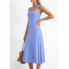 image:imagePRETTYGARDEN Spring Dresses for Women 2026 Summer Casual Sleeveless Square Neck A Line Knit Pleated Midi Cocktail Party DressLight Blue