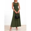 image:imagePRETTYGARDEN Summer Maxi Dresses for Women 2026 Sleeveless A Line Flowy Long Casual Sundress Wedding Guest Fashion ClothingArmy Green