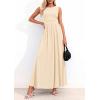 image:imagePRETTYGARDEN Summer Maxi Dresses for Women 2026 Sleeveless A Line Flowy Long Casual Sundress Wedding Guest Fashion ClothingBeige