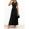 image:imagePRETTYGARDEN Summer Maxi Dresses for Women 2026 Sleeveless A Line Flowy Long Casual Sundress Wedding Guest Fashion ClothingBlack