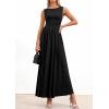 image:imagePRETTYGARDEN Summer Maxi Dresses for Women 2026 Sleeveless A Line Flowy Long Casual Sundress Wedding Guest Fashion ClothingBlack