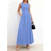 image:imagePRETTYGARDEN Summer Maxi Dresses for Women 2026 Sleeveless A Line Flowy Long Casual Sundress Wedding Guest Fashion ClothingLight Blue