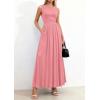 image:imagePRETTYGARDEN Summer Maxi Dresses for Women 2026 Sleeveless A Line Flowy Long Casual Sundress Wedding Guest Fashion ClothingPink
