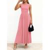 image:imagePRETTYGARDEN Summer Maxi Dresses for Women 2026 Sleeveless A Line Flowy Long Casual Sundress Wedding Guest Fashion ClothingPink