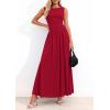 image:imagePRETTYGARDEN Summer Maxi Dresses for Women 2026 Sleeveless A Line Flowy Long Casual Sundress Wedding Guest Fashion ClothingRed
