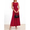 image:imagePRETTYGARDEN Summer Maxi Dresses for Women 2026 Sleeveless A Line Flowy Long Casual Sundress Wedding Guest Fashion ClothingRed