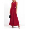 image:imagePRETTYGARDEN Summer Maxi Dresses for Women 2026 Sleeveless A Line Flowy Long Casual Sundress Wedding Guest Fashion ClothingRed