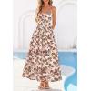 image:imagePRETTYGARDEN Womens 2026 Spring Boho Maxi Dress Eyelet Floral Long Flowy Sundresses Summer Beach Vacation ClothesFloral Apricot Brown