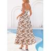 image:imagePRETTYGARDEN Womens 2026 Spring Boho Maxi Dress Eyelet Floral Long Flowy Sundresses Summer Beach Vacation ClothesFloral Apricot Brown