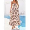 image:imagePRETTYGARDEN Womens 2026 Spring Boho Maxi Dress Eyelet Floral Long Flowy Sundresses Summer Beach Vacation ClothesFloral Apricot Brown
