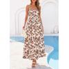 image:imagePRETTYGARDEN Womens 2026 Spring Boho Maxi Dress Eyelet Floral Long Flowy Sundresses Summer Beach Vacation ClothesFloral Apricot Brown