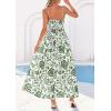 image:imagePRETTYGARDEN Womens 2026 Spring Boho Maxi Dress Eyelet Floral Long Flowy Sundresses Summer Beach Vacation ClothesFloral White Army Green